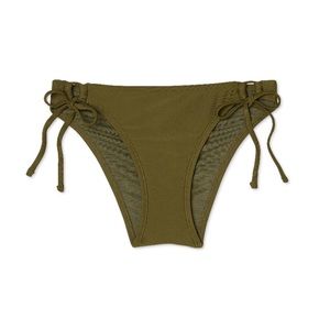 $5 Olive Side Tie Bikini Bottom BQ9